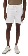 Faherty Essential Drawstring Shorts 6.25 Boneyard White In Neutral