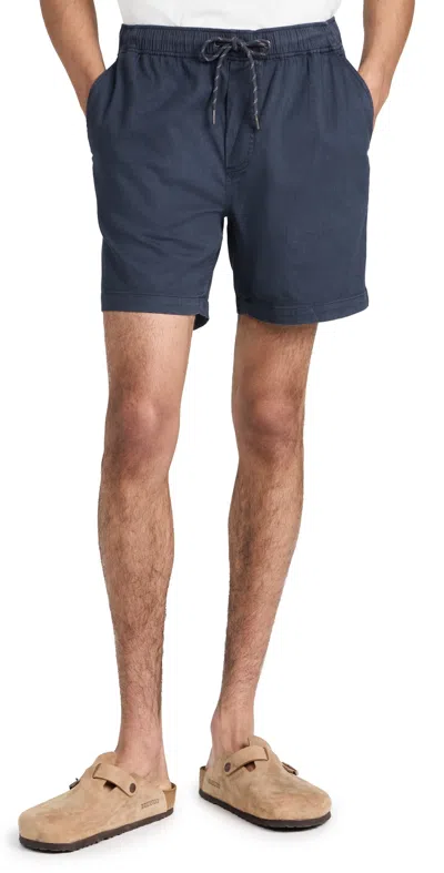Faherty Essential Drawstring Shorts Washed Navy