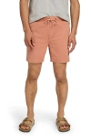 Faherty Essential Drawstring Stretch Shorts In Copperhead