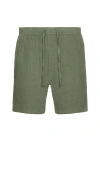 Faherty Essential Linen Shorts 6.5 Spruce
