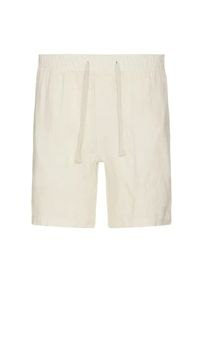 Faherty Corduroy Drawstring Utility Short In Plaza Stone