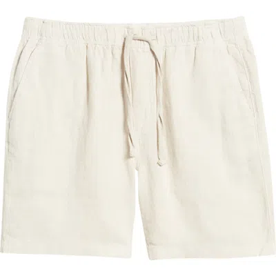 Faherty Essential Linen Shorts In Weathered Sand