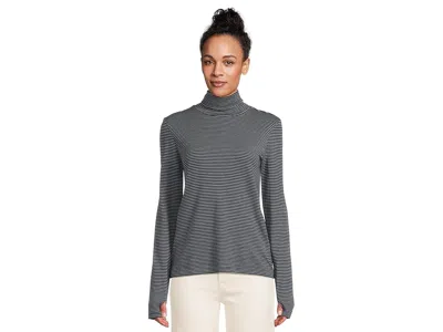 Faherty Feather Cloud Layering T Neck In Gray