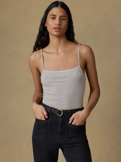 Faherty Featherweight Freestyle Rib Cami In Gray