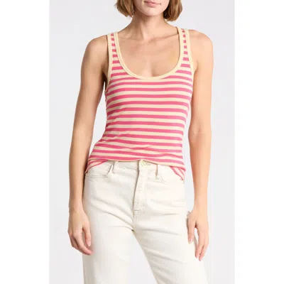 Faherty Featherweight Freestyle Stripe Rib Tank Top In Multi
