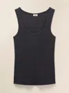 Faherty Featherweight Freestyle Tank In Washed Black