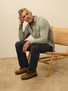 Faherty Field Knit Shirt In Green