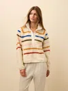 Faherty Fireside Fleece Pullover Top In Neutral
