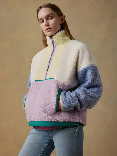 Faherty Fireside Fleece Pullover In Multi