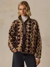 Faherty Fireside Fleece Pullover Top In Multi