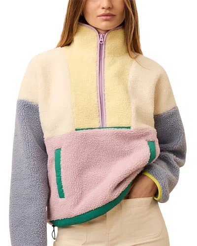 Faherty Fireside Fleece Sweatshirt In Multi