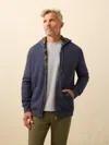 Faherty Flannel Lined Full Zip Hoodie In Multi