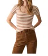 Faherty Freestyle Rib Knit T-shirt In Toulouse Stripe