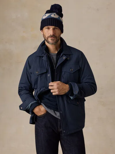 Faherty Frontier Field Jacket In Blue