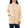 Faherty Frost Waffle Knit Cardigan In Neutral