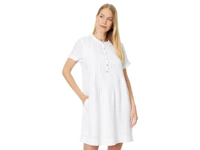 Faherty Gemina Dress In White