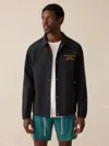 Faherty Ghana Coaches Jacket In Black