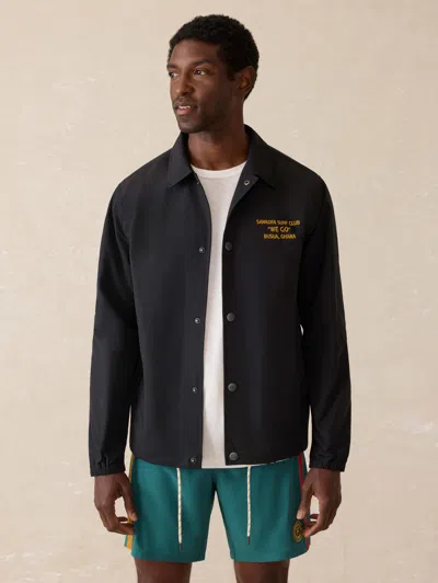 Faherty Ghana Coaches Jacket In Black