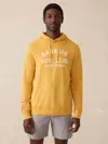 Faherty Ghana Sunwashed Slub Hoodie In Yellow