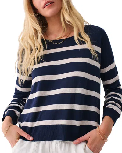 Faherty Golden Hour Pullover Sweater In Blue