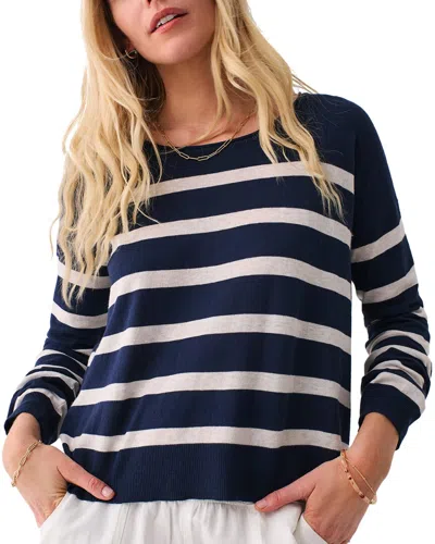 Faherty Golden Hour Pullover Sweater In Blue