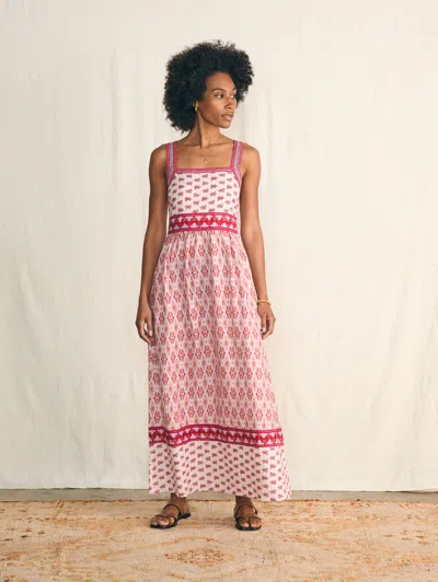 Faherty Gracie Dress In Clara Ikat