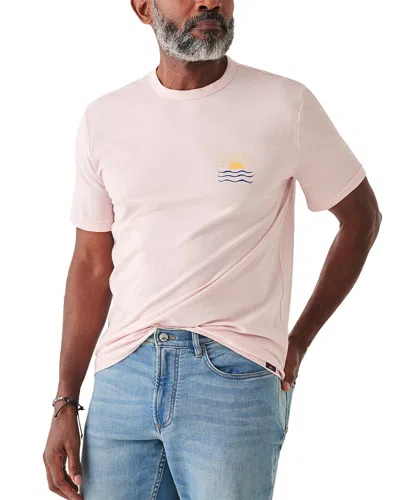 Faherty Graphic Cutback T-shirt In Pink