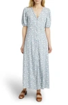 Faherty Havana Floral Linen Blend Maxi Dress
