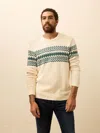 Faherty Heirloom Cotton Crewneck Sweater In Neutral