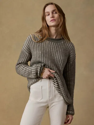 Faherty Heirloom Cotton Rollneck Sweater In Gray