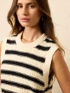 Faherty Heirloom Cotton Sweater Vest In White