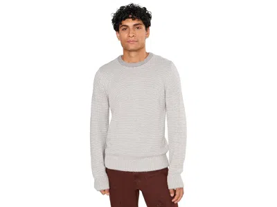 Faherty Heirloom Crew Neck Sweater Men's Clothing Steel Shores Feeder: 2xl, Cotton In Gray