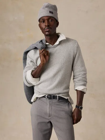 Faherty Heirloom Crewneck Sweater In Gray