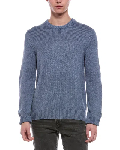 Faherty Heirloom Crewneck Sweater In Blue