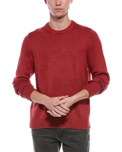 Faherty Heirloom Crewneck Sweater In Red