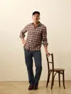 Faherty Heirloom Portuguese Flannel Shirt In Brown