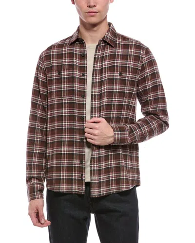 Faherty Heirloom Portuguese Flannel Shirt In Brown
