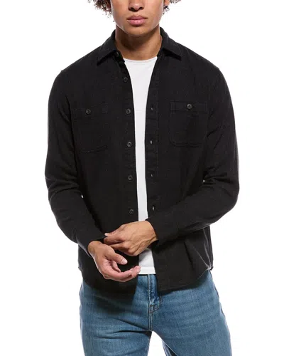 Faherty Heirloom Portuguese Flannel Shirt In Black