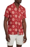Faherty Hemp Blend Camp Shirt In Sun Blossom