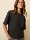 Faherty Hemp Blend Vintage T-shirt In Black