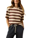 Faherty Hemp Blend Vintage T-shirt In Brown