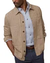 Faherty Herringbone Studio Jacket In Brown