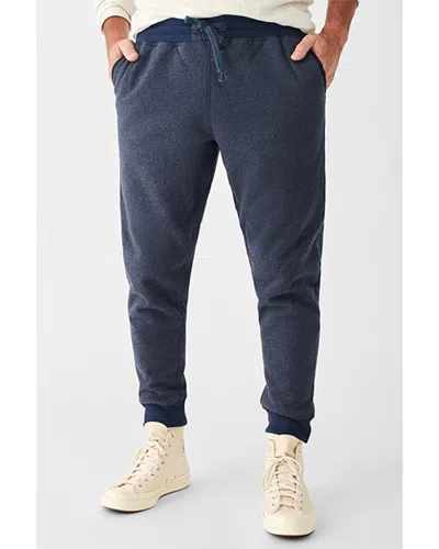 Faherty High Pile Fleece Pant In Blue