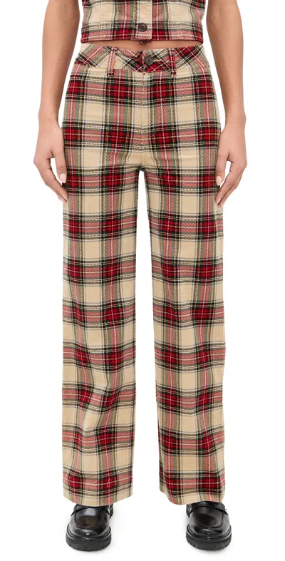 Faherty High Ridge Corduroy Pants Winterstone Plaid