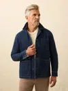 Faherty High Ridge Twill Studio Jacket In Blue