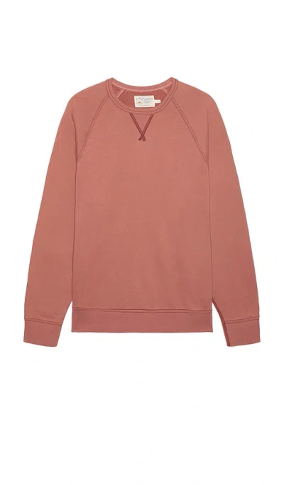 Faherty High Standard Fleece Crewneck In Pink