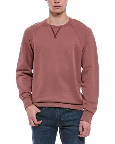 Faherty High Standard Fleece Crewneck Sweatshirt In Brown