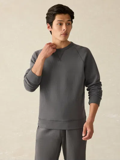 Faherty High Standard Fleece Crewneck T-shirt In Mountain Black