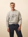 Faherty High Standard Fleece Graphic Crewneck T-shirt In Multi