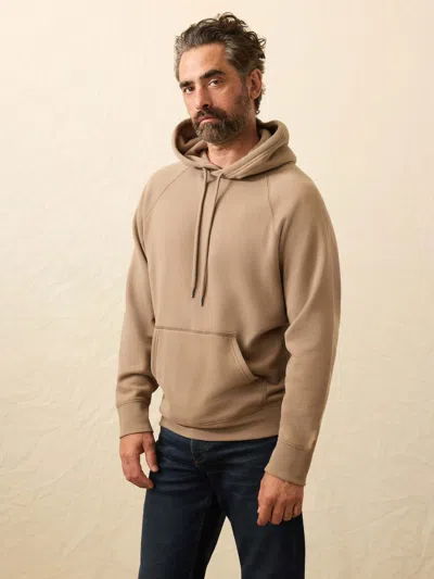 Faherty High Standard Fleece Hoodie In Brown